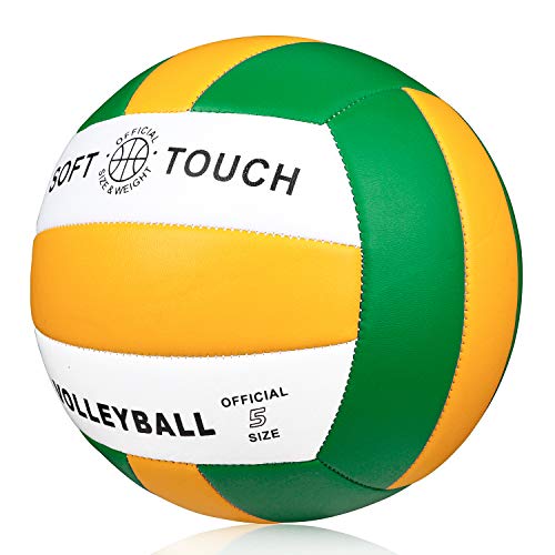 Wisdom Leaves Beach Volleyball Soft Touch Volleyball for Outdoor/Indoor Games Official Size 5 - Thumbnail 5