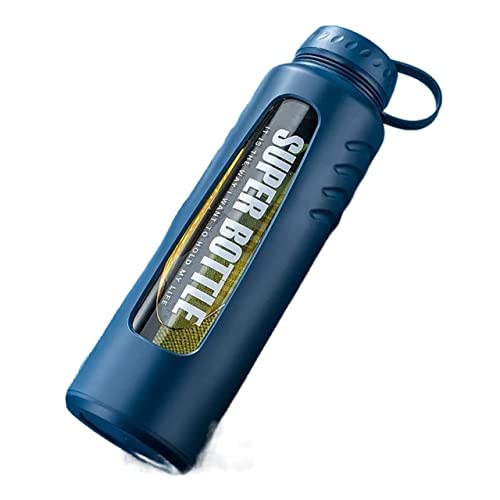 Wasserflasche Flasche Trinkflasche Wasserflasche Mit Großem Fassungsvermögen Für Männer/Frauen, Tropfenfeste Trinkflaschen Mit Edelstahlfilter Sportwasserflaschen Sportflasche