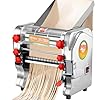 SHENGSHIYU Sfogliatrice Elettrica per Pasta,Macchina per Pasta Fresca Elettrica per Impasto,Noodle, Macchina per Fare la Pasta Elettrica per Impastare,Stendere,Tagliare,Doughwidth22cm