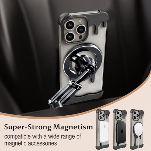 Coque iPhone 16 Pro béquille rotative pour bureau et appels vidéo - 4