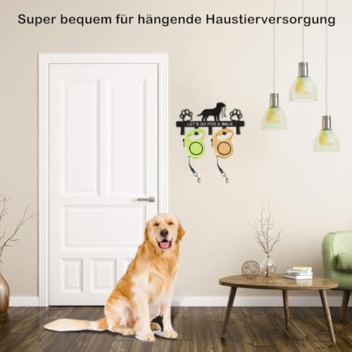 CMANLNYK Wandhaken Hundegarderobe - Hunde Garderobe Eingangs Schlüsselhaken, Kreative Eisenkunst Hundezubehör für Hundeleinen Halterung Wand, Halsband, Hundezubehör