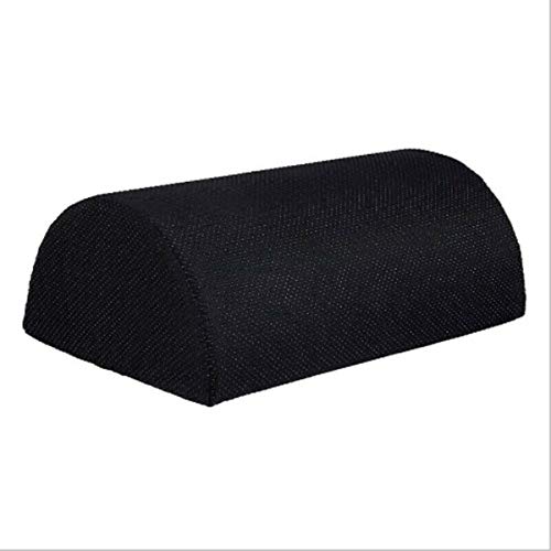 Owlike Foot Rest Pillow Office Foot Rest Cushion Under Desk Foot Stool Support Pillow with Non-Slip Bottom (Black)