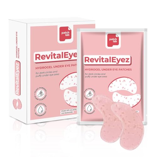 Patch Lab RevitalEyez hidrogel clareador sob os olhos com niacinamida, colágeno e pétalas de rosa pa