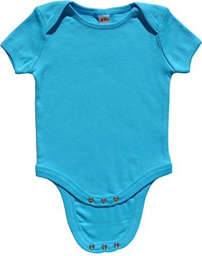 Earth Elements Baby Short Sleeve Bodysuit 6-12 Months Turquoise