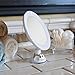Zadro LED Lighted 10X Magnification Z'Swivel Power Suction Cup Vanity Wall Mount Beauty Makeup Mirror, White