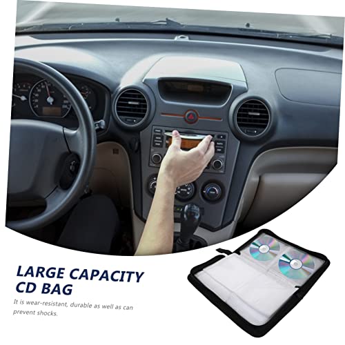 NOLITOY 7 Peças bolsa de CD de pano oxford saco organizador de armazenamento de disco recipiente de