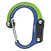 HEROCLIP Hybrid Gear Clip - Carabiner Rotating Hook Clip Non-Locking Strong Clips for Camping Fishing Hiking Travel Backpack Outdoor Aluminum D Ring Hooks (Medium)