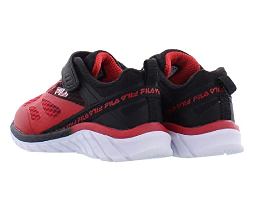 Fila Galaxia 3 Strap Baby Boys Shoes Size 7.5, Color: Red/Black2