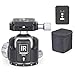 Low Profile Ball Head All Metal Tripod Ball Head INNOREL Panoramic CNC Ball Heads Camera Mount with Two 1/4" Quick Release Plates for Tripod, DSLR, Camcorder, Telescope,Max Load 55lbs/25kg