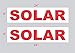 2-6x24 Solar Real Estate Rider Sign Red Double Sided