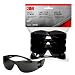 3M 90835 Outdoor Safety Eyewear, Black Frame, Gray Scratch Resistant Lenses (4 Pack)