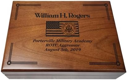 Military Memory Box: Personalized Keepsake for Army, Navy, Air Fo...