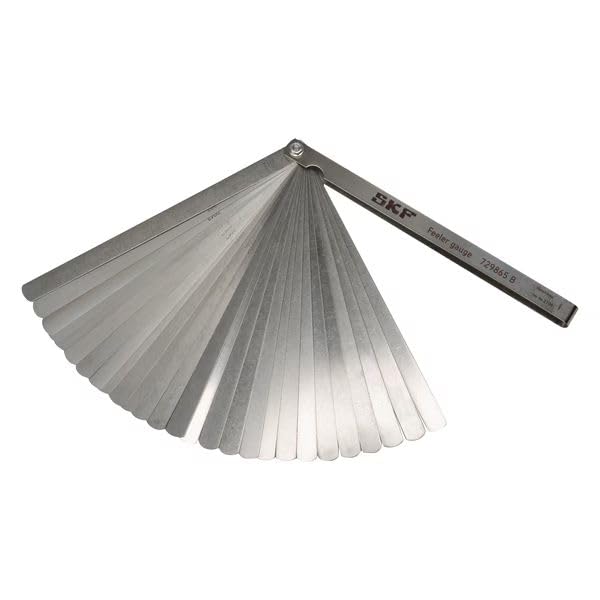 SKF Fühlerlehre, 29-teilig, metrisch/zöllig L 200mm, 0.05 mm, 0.09 mm, 0.10 mm, 0.11 mm, 0.12 mm, 0.13 mm, 0.14 mm,