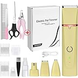 Professionelle Hundepflegeschere, Kabelloser Hundehaarschneider for Dickes Fell...