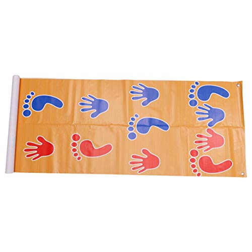 NUOBESTY Tapete para jogo de chão, tapete divertido para festas, tapete para festas, pegadas à mão,