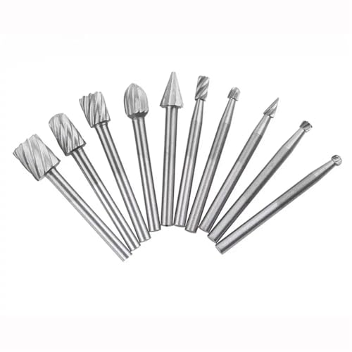Foret à bois en acier rapide Silver-10pcs de meulage et sculpture