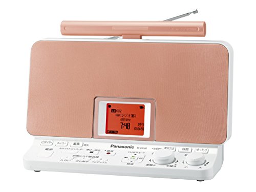パナソニック ラジオレコーダー 4GB コーラルオレンジ RF-DR100-D