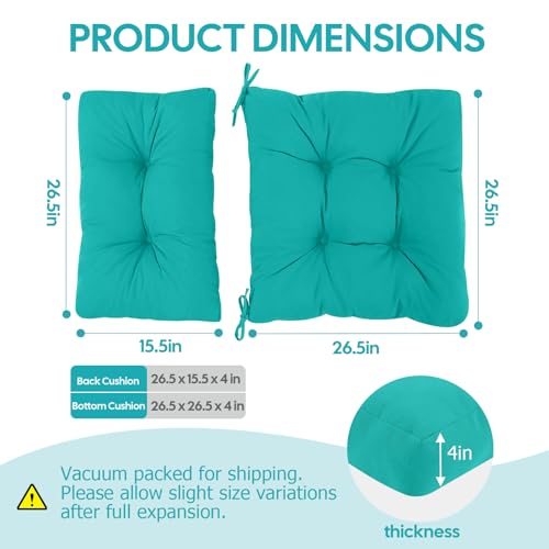 idee-home Outdoor Cushions for Patio Furniture, Couch Cushion Replacement by idee-home - Used condition - Image 3