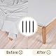 Bedecor verstellbare Bettlakenspanner, 4 Stück, Schwarz, elastisch, für die Ecken von Bett, Matratze oder Sofa (30-120cm)