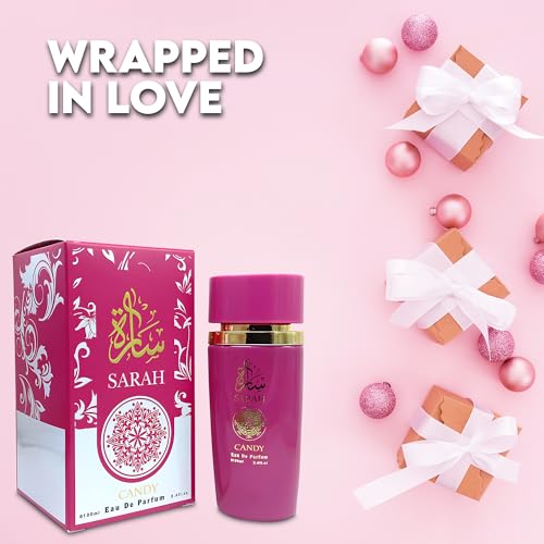 AFLUXE Sarah Candy Eau de Parfum for Women - 100ml Floral & Fruity Perfume with Lavender, Coconut, Vanilla & Pear, Long-Lasting Feminine Fragrance