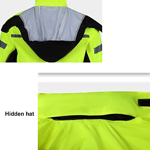 Chaqueta impermeable ligera con capucha para hombre M miniatura 4