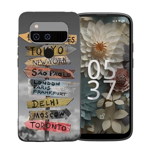LCEHTOGYE �K�p Unihertz jelly 3�p�P�[�X�A�K�p Unihertz jelly 3 (5,05")�ƌ݊����̂��钴���^�u���b�N�\�t�gTPU�V���R���Q���P�[�X�ی�J�o�[ - BST17