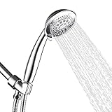 Srmsvyd Hand Held Shower Head High Pressure 5 Spray Setting Multi-functions Massage with 78 Inches Long Shower Hose (Chrome1)