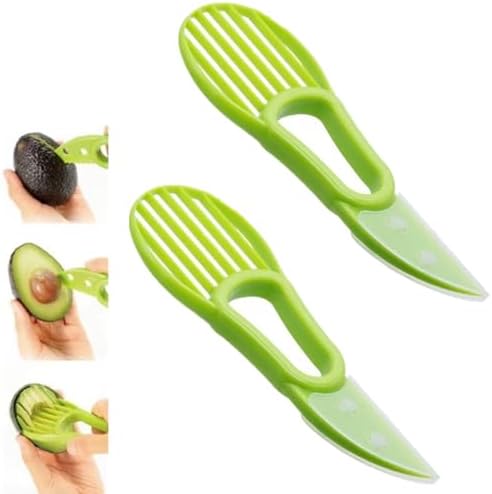 2 Pcs Avocado Slicer Tool Avocado Knife for Mashing Avocados Enuc...