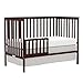 Goldzone Baby Crib 5-in-1 Convertible, Wooden Nursery Cribs Converts to Toddler Bed, Daybed and Full Size Bed, 3 Adjustable Base, Non-Toxic Finish (Espresso)