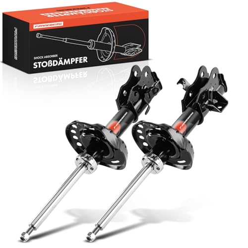 Frankberg 2x Shock Absorber Strut Front Left Right 519mm Gas pressure Compatible with Civic VIII Hatchback FK FN Replace# 51605SM.G.E06,339722