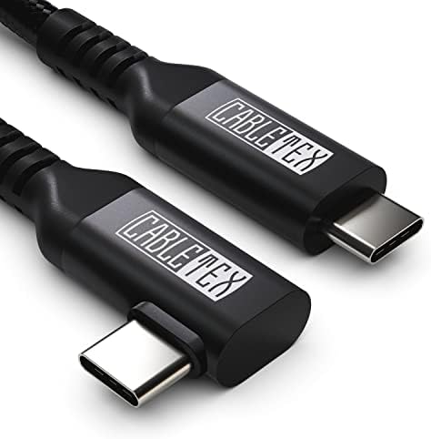 CABLETEX Cavo Link da 5 m, compatibile con Meta Quest 3, Oculus Quest 2, PICO 4, PSVR2, USB 3.2, USB C – Virtual Reality Cable Gaming Deluxe in alluminio