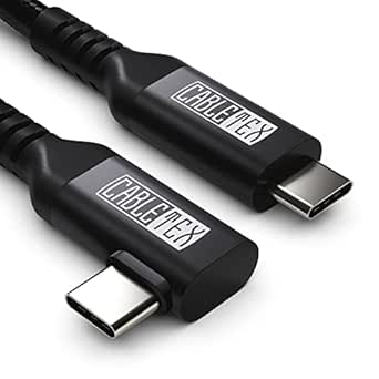 CABLETEX Cavo Link da 5 m, compatibile con Meta Quest 3, Oculus Quest 2, PICO 4, PSVR2, USB 3.2, USB C – Virtual Reality Cable Gaming Deluxe in alluminio