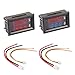Produktbild DesignSter 2pcs 0,28" LED Voltmeter Amperemeter, Rot und Blau Digital-Multimeter Anzeige Spannung Strom Tester, DC 0-100V 50A Dual-Display-Detektor-Spannungs Current Meter Panel-Amp Volt Spur
