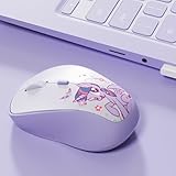 My Little Pony Twilight Sparkle Rechargeable Wireless Mouse - 4-Button Silent Click Mouse with 3 Adjustable DPI (1000/1200/1600), 2.4GHz Wireless for Windows/Mac - Compact & Ergonomic Design, Purple