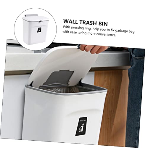 Basurero de cocina colgante MAGICLULU blanco rectangular miniatura 4