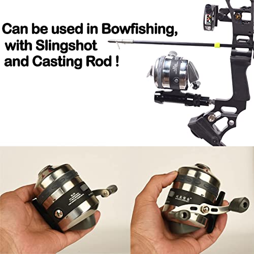 Wolfman Spincast Bowfishing Reel Bl40 Bl25 With Fishing Reel Seat, Left/Right Reversible Handle, Fishing Accessories (Fishing Reel Only (Bl25)) #TOP2