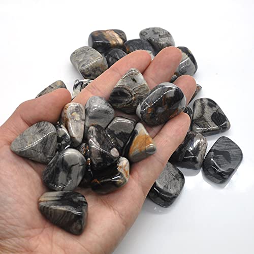 Pierres précieuses jaspe argent naturel pour aménagement de terrarium et bassin