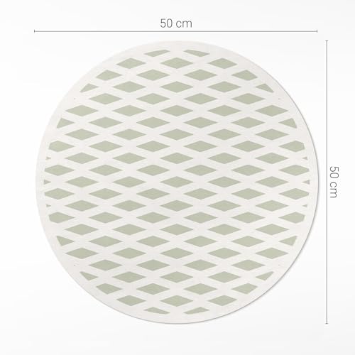 Tapis de cuisine résistant à la rayure et durable en PVC géométrique - 4