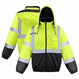 caparazon Class3 High Visibility Weatherproof Bomber Jacket with Quilted Built-in Liner
