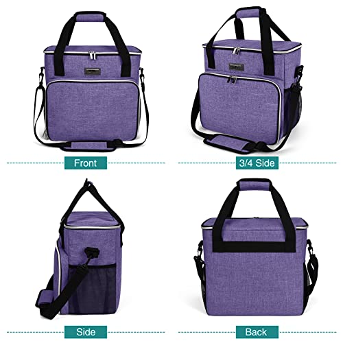 Baglher Dog Travel Bag, Pet Travel Bag（All Pet Travel Supplies）, With 2 Pet Food Containers And 2 Collapsible Silicone Bowls; Essential Kits For Pet Travel Purple #TOP1
