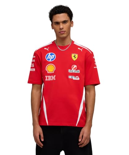 PUMA Scuderia Ferrari F1 2026 Herren Team Fahrer-T-Shirt - Rot - Größe: S – Ansicht 1