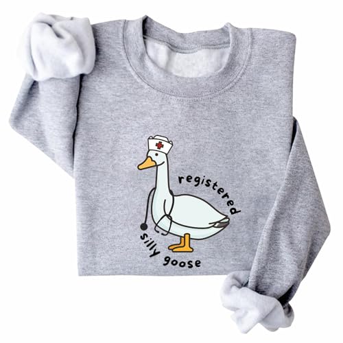 Silly Goose Sweatshirt Funny Goose Sweatshirt Unisex
