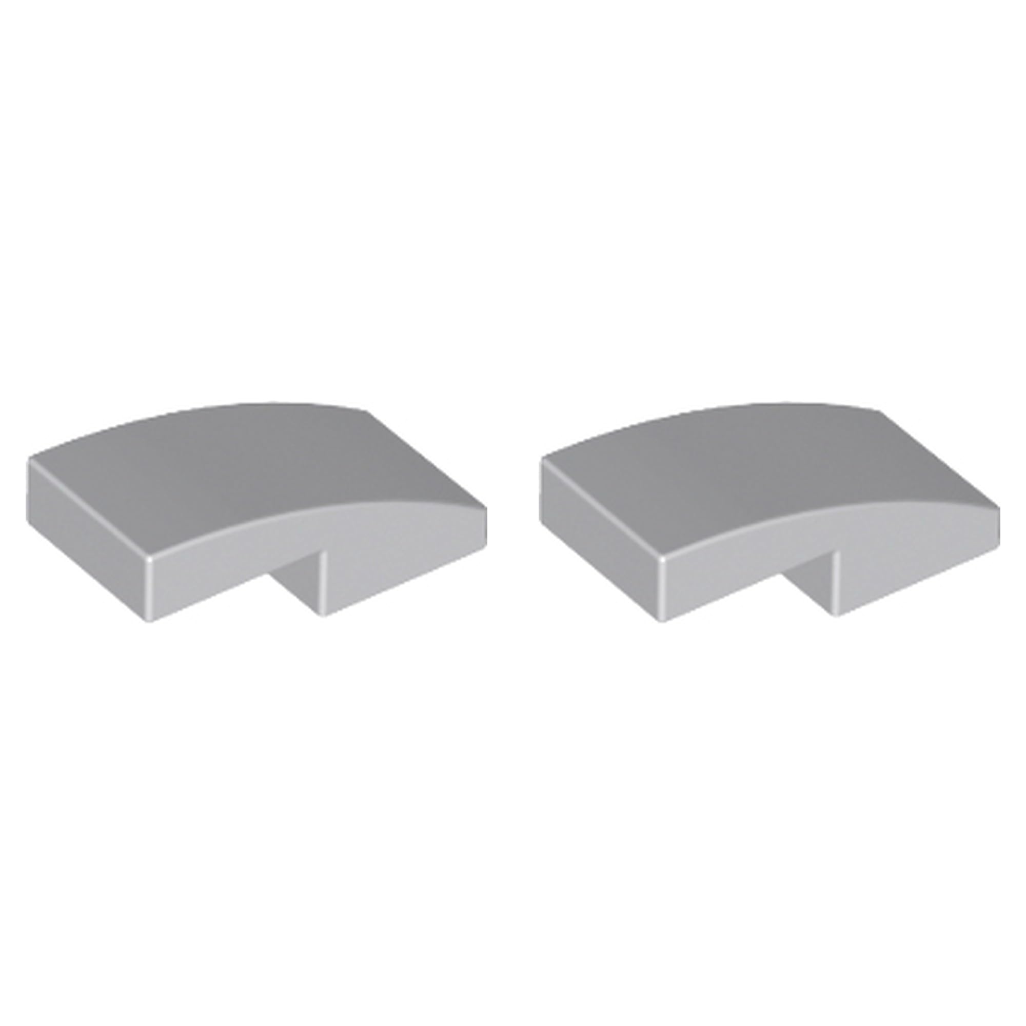 LEGO Slope, Curved 2 x 1 x 2/3, Part 11477 (Light Bluish Gray, 5, Bricks) — image 1