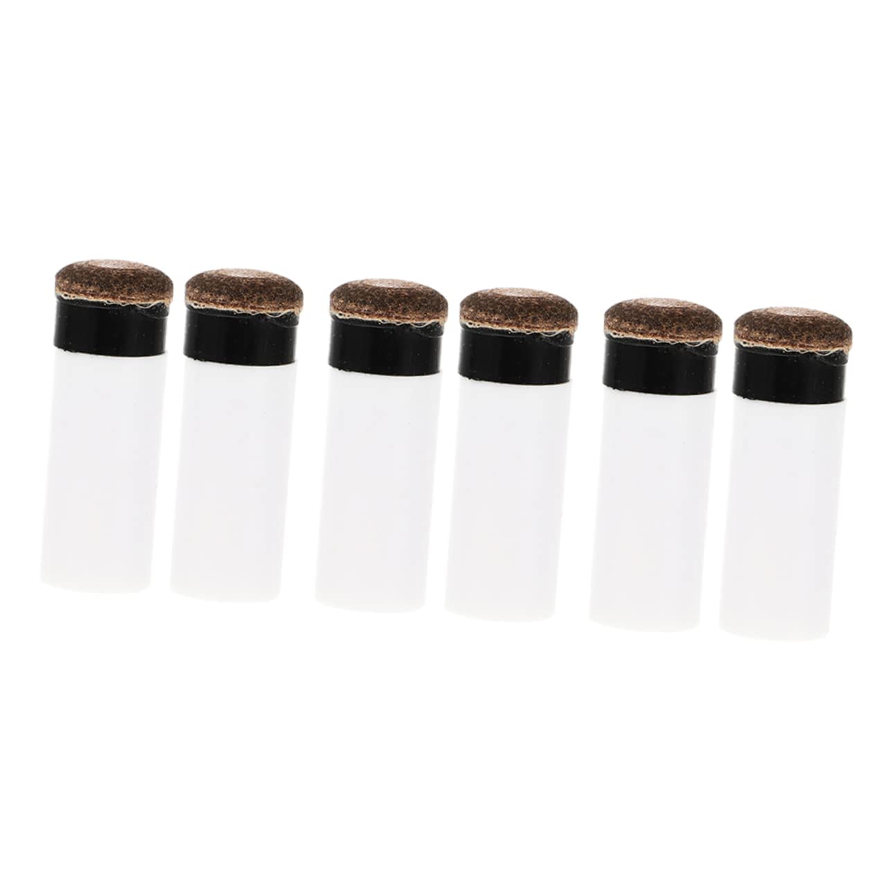 VANZACK 6Pcs Billiard Tips Replacement Screw Billiard Tools for Cues Smooth Surface Tips for Comfortable Grip and Enhanced Game Performance