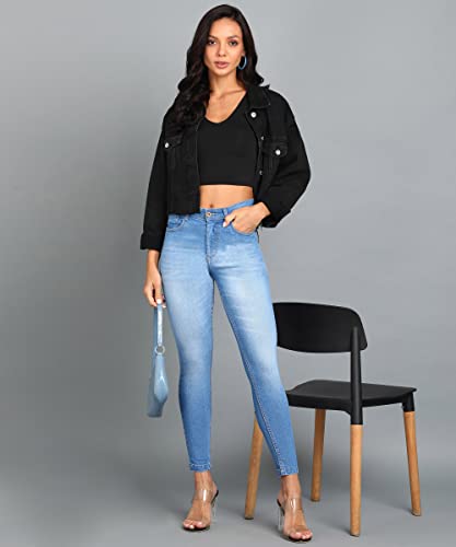Image of Urbano Fashion Women's Skinny Fit High Rise Jeans