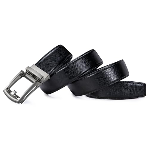 Image of Dubulle Men's Ratchet Belt Gold /Black /Red /Green /Blue /White Automatic Buckle Business Casual Belt Gift - Adjustable Fit