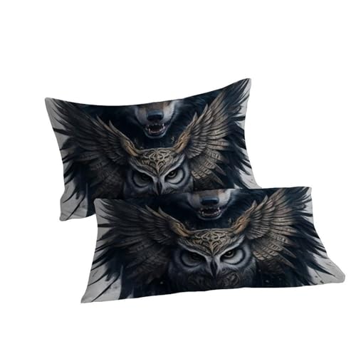 Housse de couette double haut de gamme microfibre 3D La Chouette Bedding