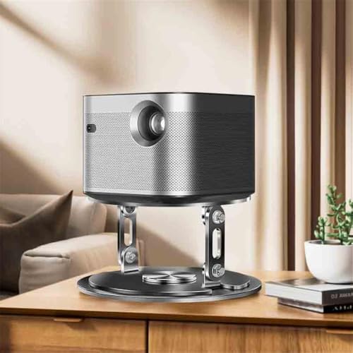 Soporte para proyector de metal duradero con base estable negra de escritorio 7