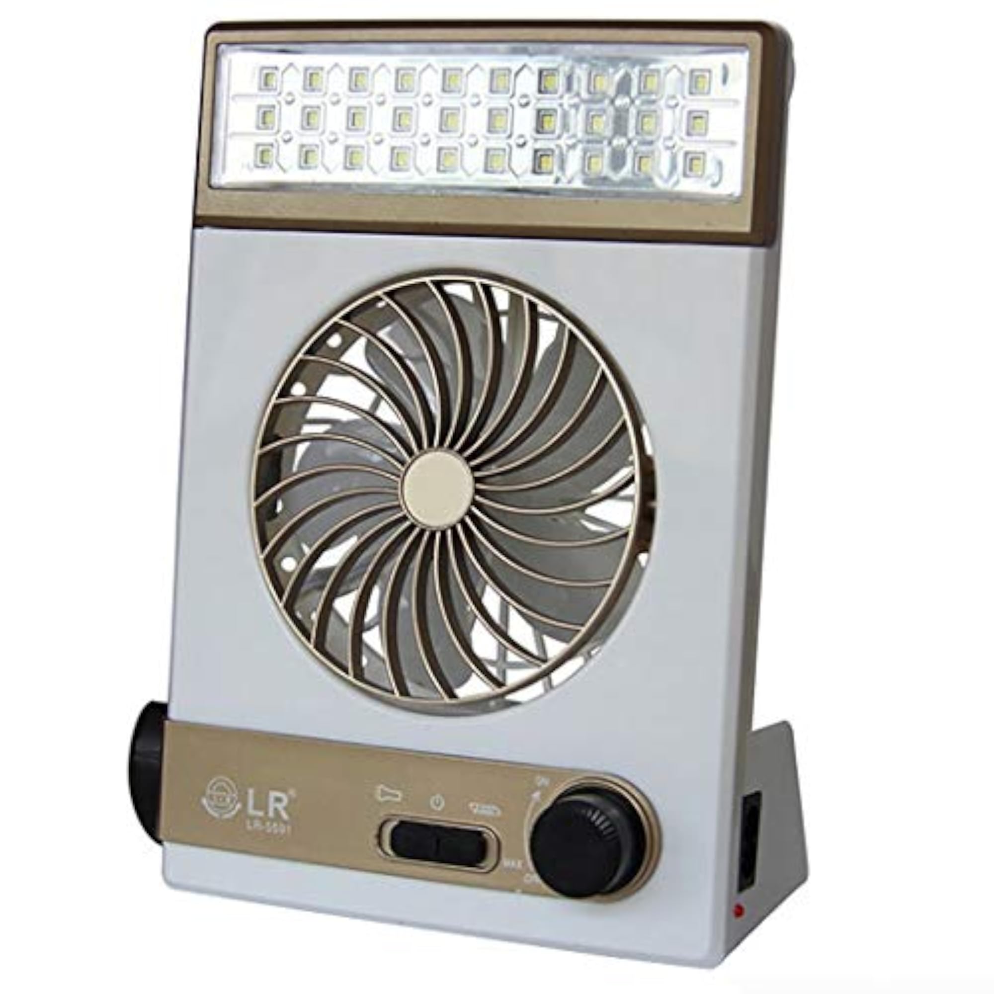 Portable Creative Table Lamp with Mini Electric Fan