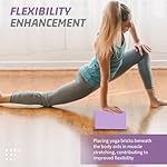 Biguphate Yoga Blocks 2 Pack, EVA Foam Yoga Block Supportive Latex-Free, Non-Slip Exercise Blocks, Yoga Accessories for Pilates, Meditation, Balance, Stretching and Deep Poses - Image 5
